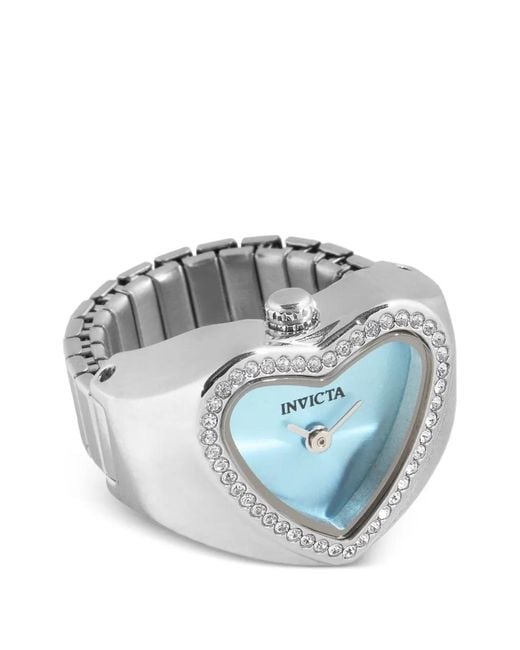 INVICTA WATCH Blue Heart-Shaped 18Mm Ring Watch