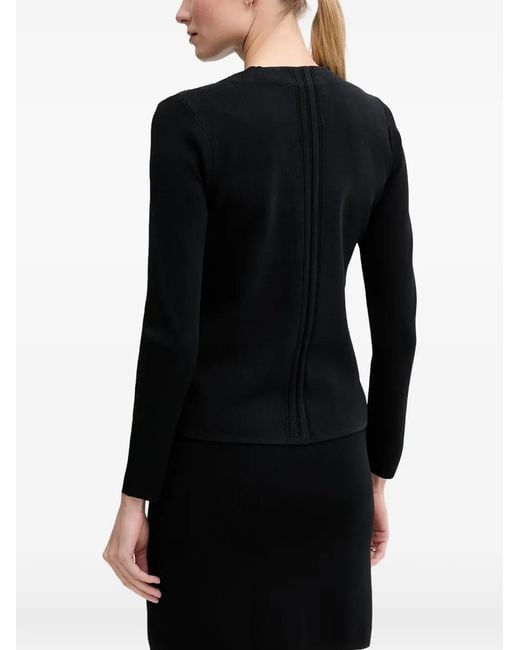 GAUDI Black Button-Fastening V-Neck Cardigan