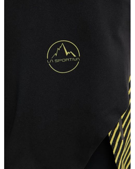 La Sportiva Black Flow 5" Logo-Print Layered Shorts for men
