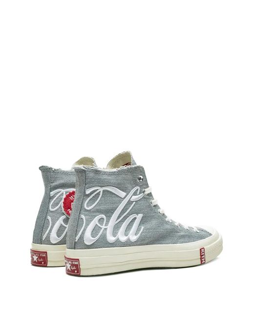 Converse Blue X Kith X Coca-Cola Chuck 70 Hi "Washed Denim" Sneakers for men