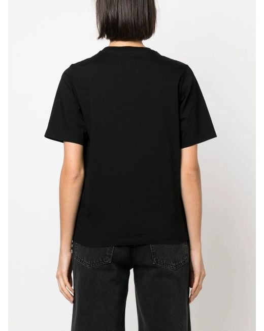 DSquared² Black Icon Logo-Print T-Shirt