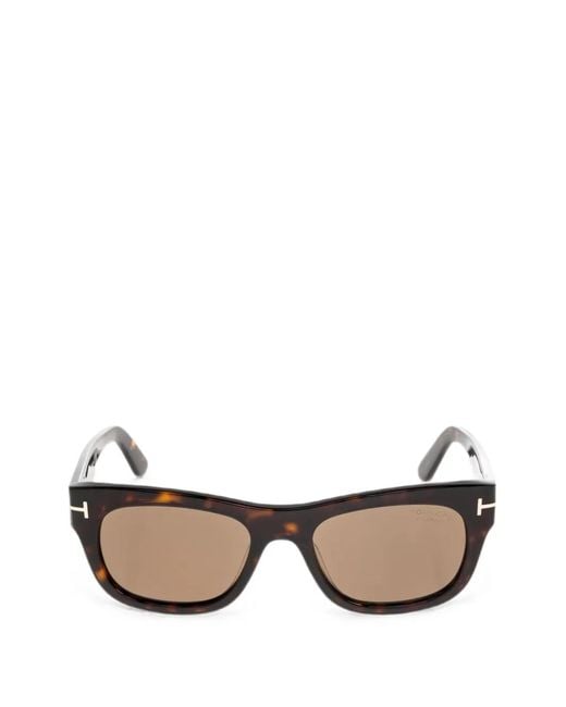 Tom Ford Brown Marshall-02 Rectangular-Frame Sunglasses