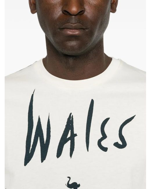 Wales Bonner White Logo-Print T-Shirt