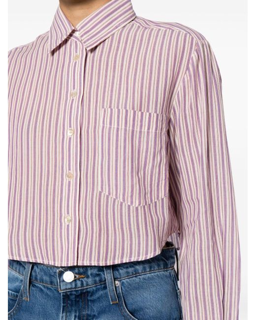 Isabel Marant Pink Eliora Striped Shirt