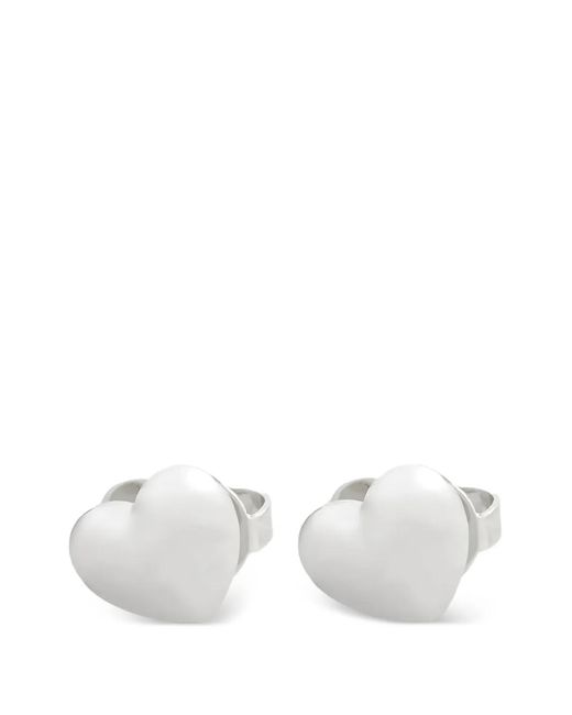 Kate Spade White Heart Stud Earrings