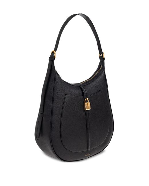 DeMellier London Siena レザーショルダーバッグ S Black