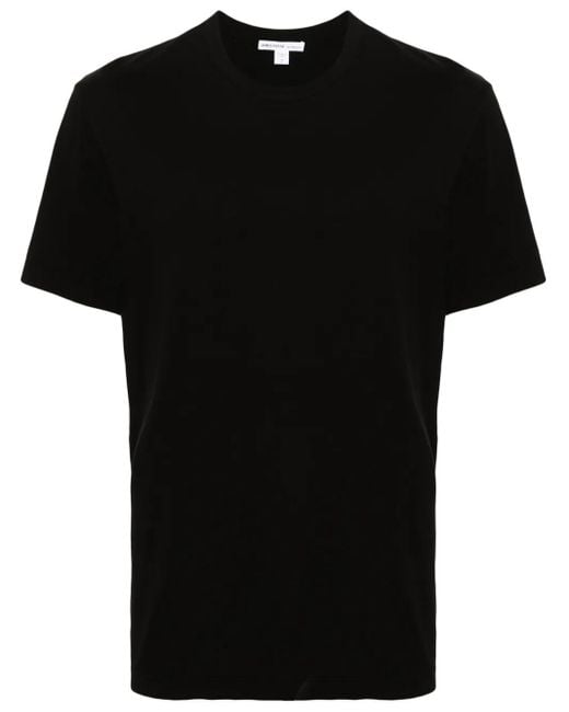 James Perse Black Crew-Neck Cotton T-Shirt for men