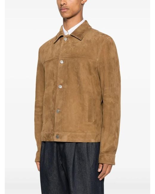 Jacob Cohen Brown Suede Jacket for men