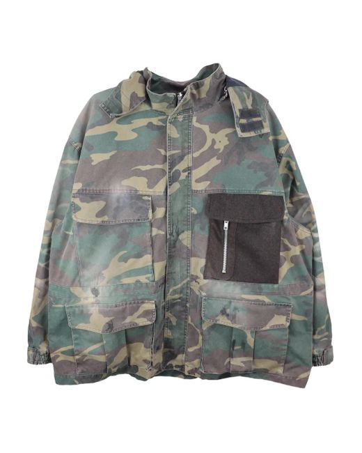ALEXANDER DIGENOVA 25SS 迷彩　カモ cap ダメージ加工 メンズ ALEXANDER DIGENOVA M65 カモフラージュ コート グレー | Lyst