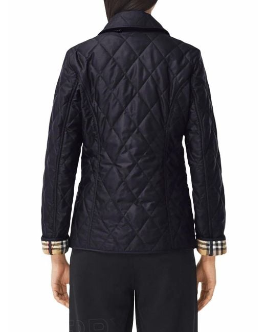 Veste Thermorégulée À Matelassage En Losanges Burberry en coloris Blue