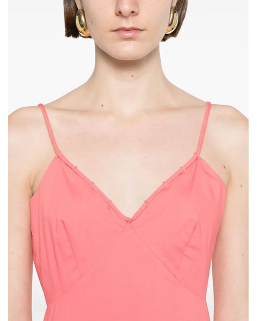 Robe En Coton À Coupe Longue Patrizia Pepe en coloris Pink