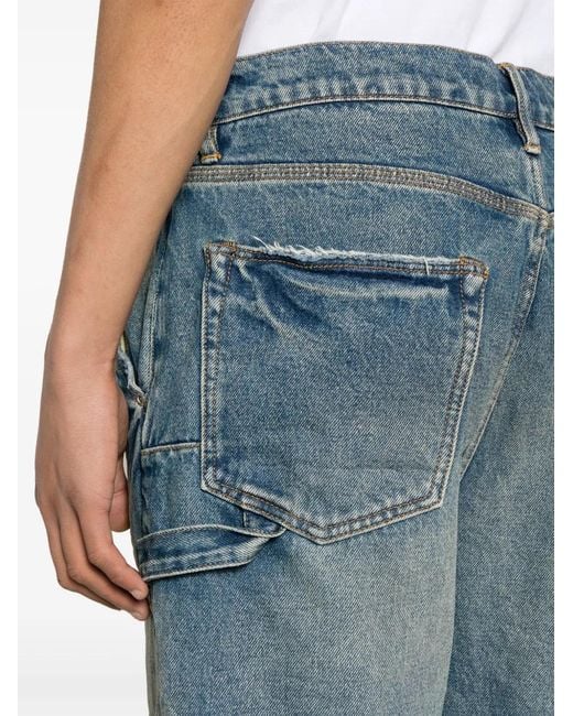 Purple Brand Blue P015 Carpenter Drop-Crotch Jeans for men