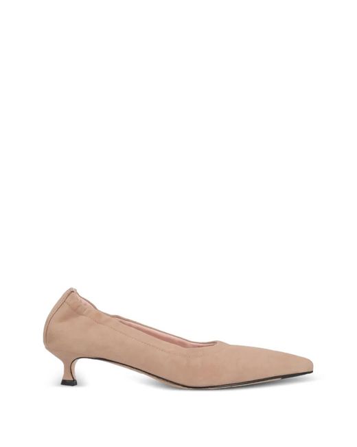 LA ROSE Pink Elasticated Pointed-Toe Pumps