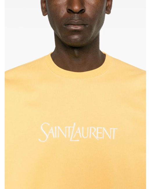 Saint Laurent Yellow Basic Sweater for men
