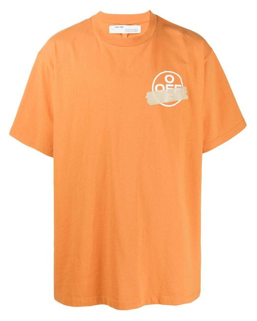 Camiseta con motivo de flechas Off-White c/o Virgil Abloh de hombre de color Orange
