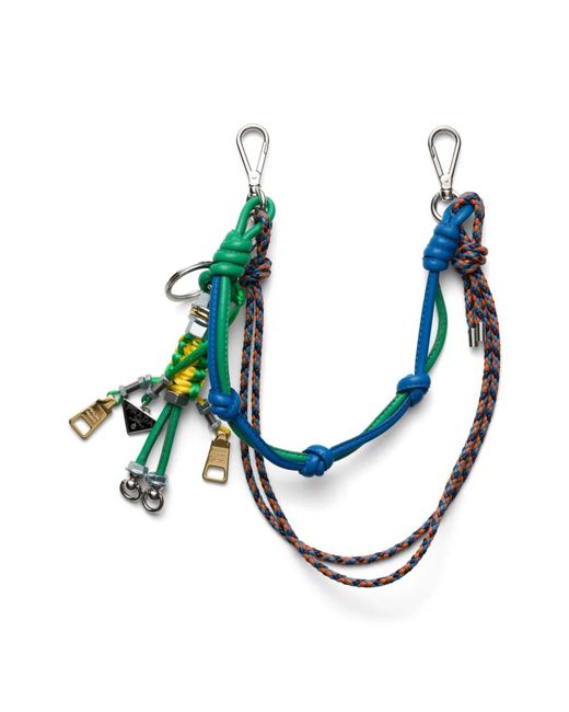 Prada Blue Pop Strings Bag Charm for men