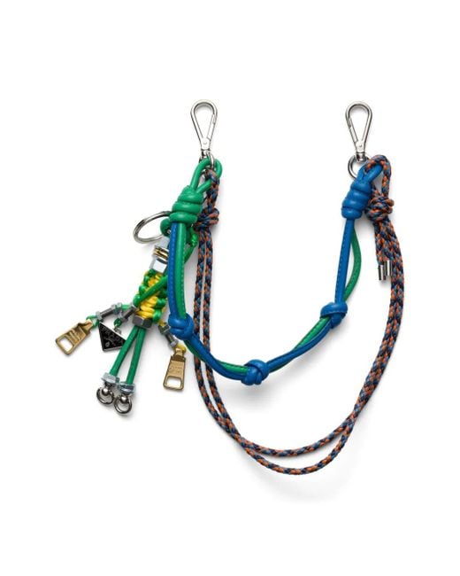 Prada Blue Pop Strings Bag Charm for men