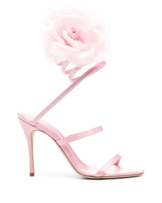 Magda Butrym Pink 105mm Satin Sandals