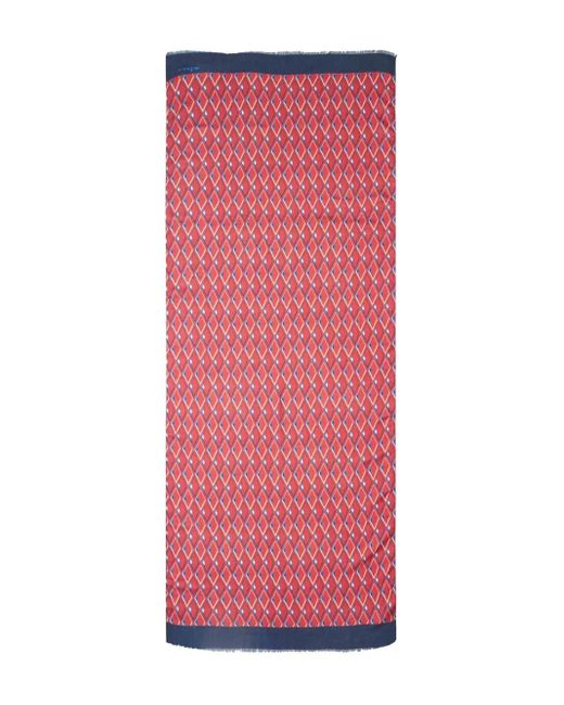 メンズ Kiton プリント カシミアスカーフ Pink