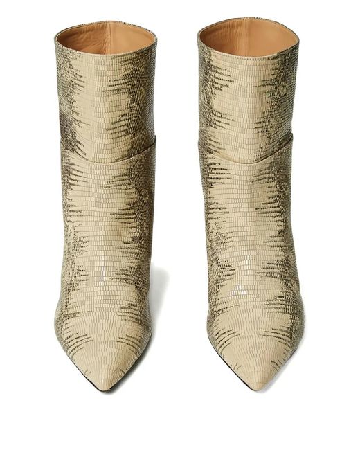 Twinset Lizard Print Pointed Toe Boots In Metallic Lyst Twinset Lizard Print Pointed Toe Boots In Metallic Lyst