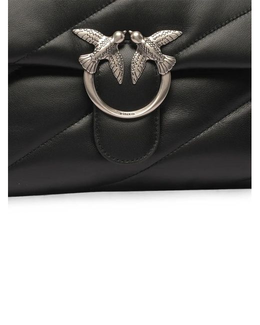 Pinko Black Medium Love Classic Puff Shoulder Bag