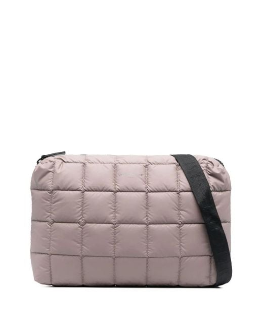 Sac À Bandoulière Zippé À Design Matelassé VEE COLLECTIVE en coloris Gray