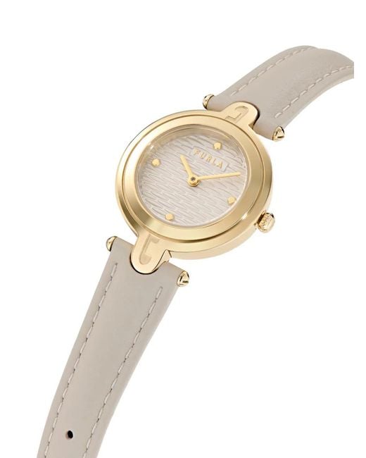 Furla White Leather Strap 32Mm