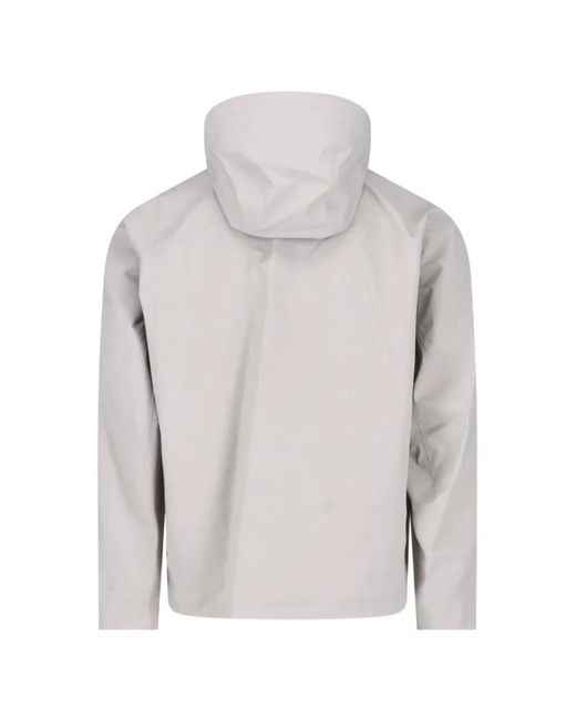 Veilance Gray Hooded Zip-Up Jacket for men