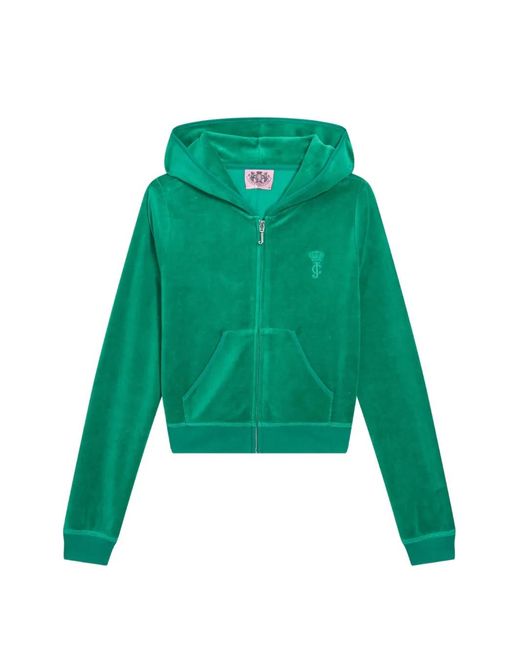 Juicy Couture Green Logo-Detail Hoodie