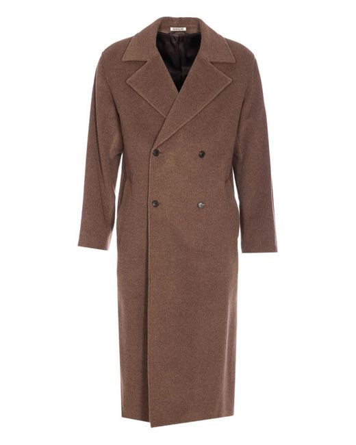Collared Neck Double Breasted Coat