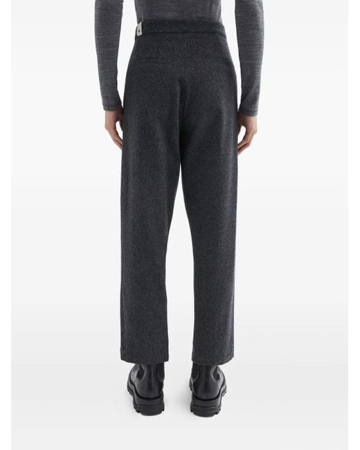 Jil Sander Blue Wool Flannel Trousers for men
