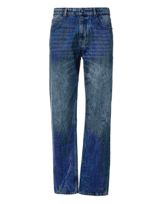 メンズ Just Cavalli Whiskering Jeans Blue