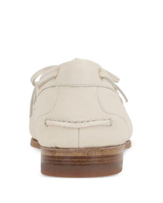 Bally White Pathy Loafers