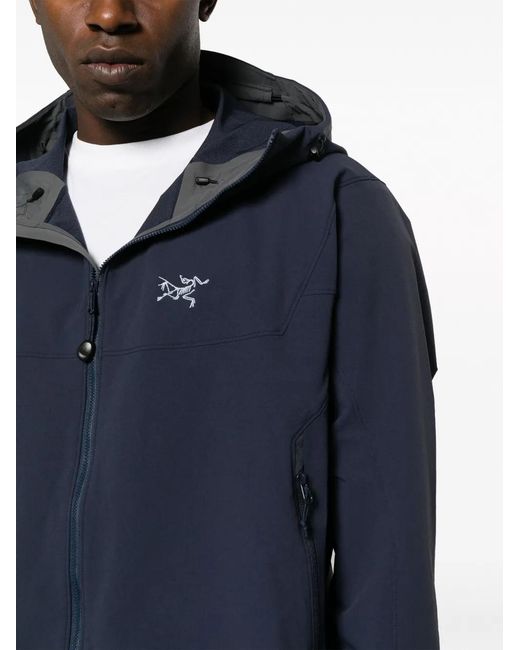 Chaqueta con capucha y logo Arc'teryx de hombre de color Blue
