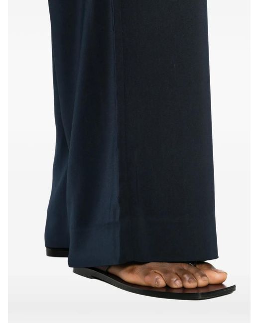 Hemisphere Blue Wide-Leg Trousers