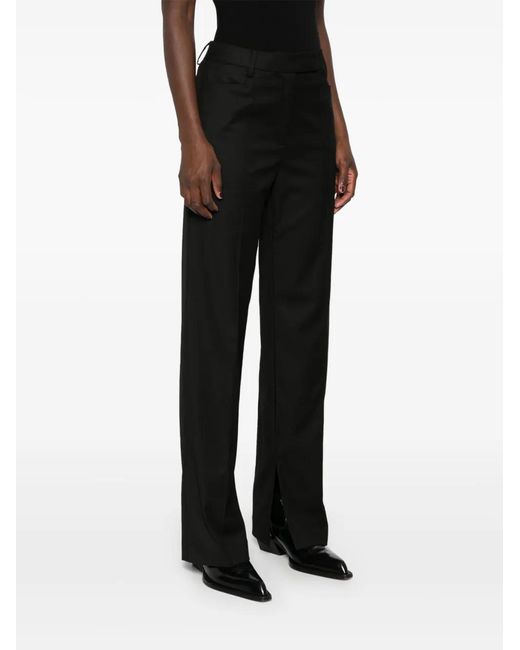 Remain Black Slim Trousers