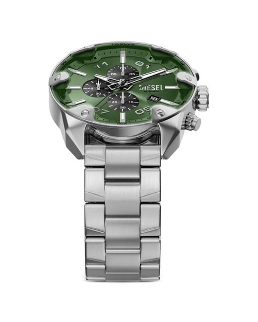 DIESEL Gray Spiked Chronograph 49Mm Watch for men