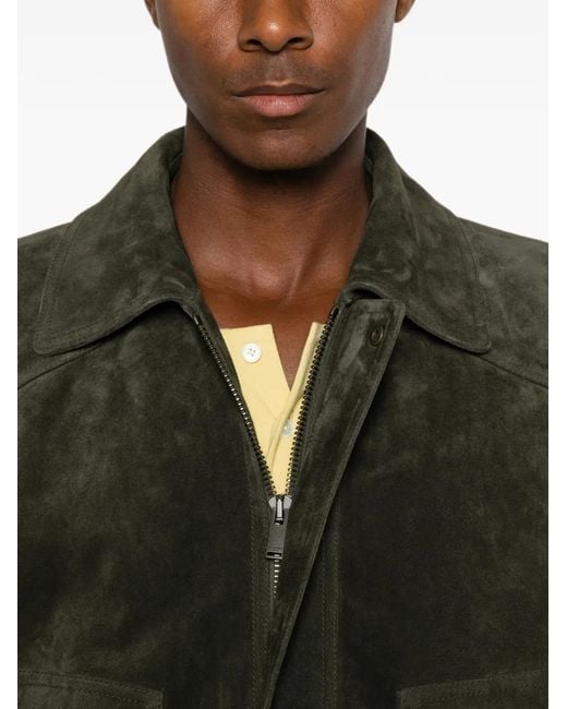 Saint Laurent Green Bomber Jacket for men