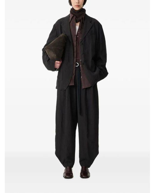 Studio Nicholson Black Elkin Notch-Lapel Jacket