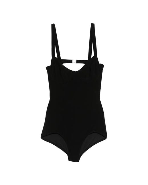 Norma Kamali Black Vogue Mio Underwired Swimsuit