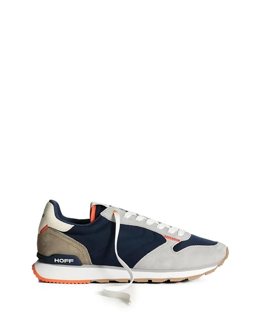 HOFF Blue Delos Panelled Lace-Up Sneakers for men