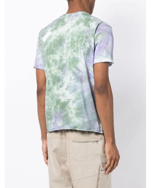 Stain Shade Green X Hiroshi Fujiwara Tie-Dye Print T-Shirt for men