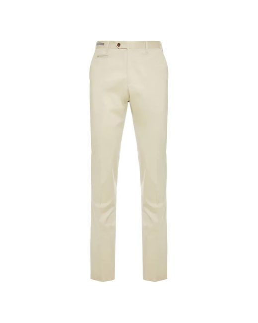 Corneliani Natural Belt-Loops Trousers for men