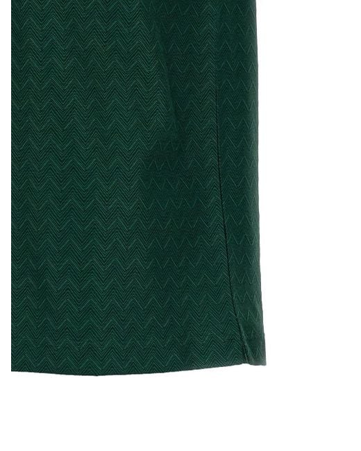 Camiseta con motivo en zigzag Missoni de hombre de color Green