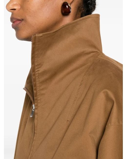 Nour Hammour Brown Francois Zip-Fastening Jacket