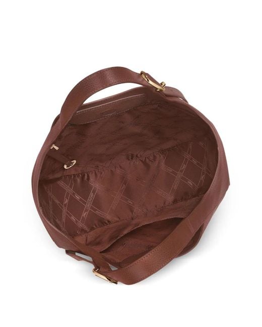 Longchamp Brown Le Foulonné Xl Grained-Leather Tote Bag
