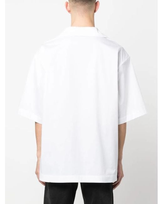 Gcds White Short Sleeved Shirt for men