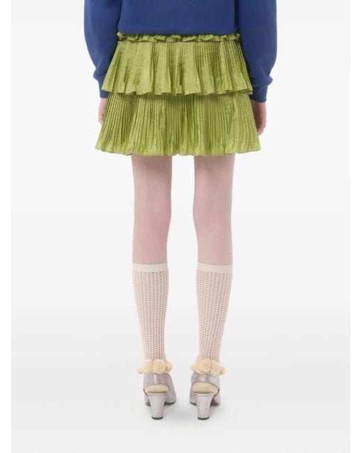 Valentino Garavani Green Taffeta Skirt