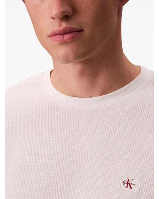 Calvin Klein White Long-Sleeve T-Shirt for men