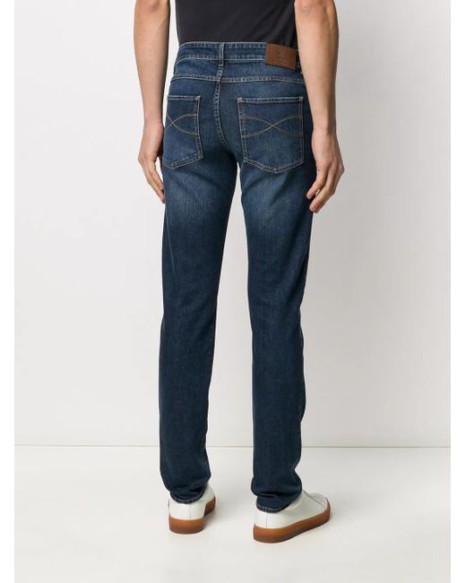 Brunello Cucinelli Blue Trousers for men